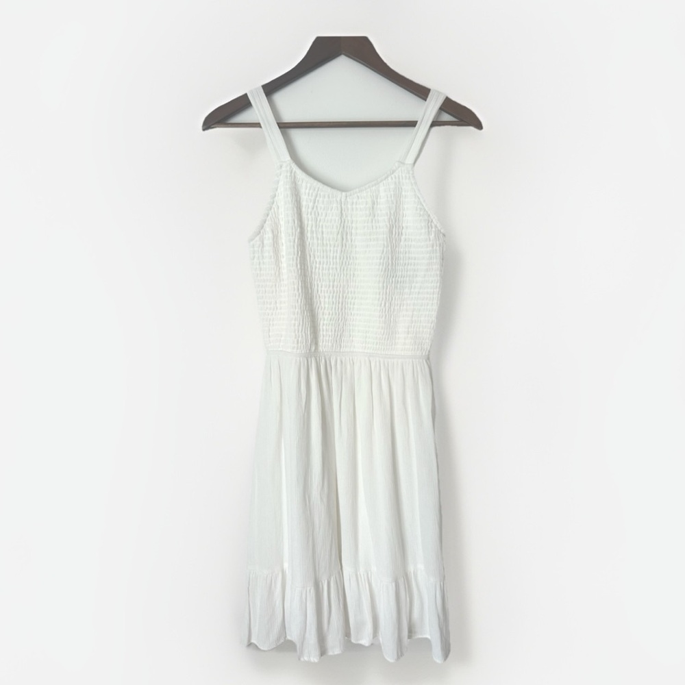 White Smocked Cotton Sundress | Art Class | Size XL | Cottagecore Coquette